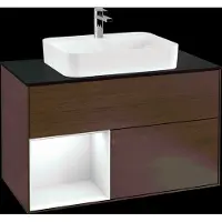 Villeroy & Boch V&B Waschtischunterschrank FINION 1000x603x501 Abdpl bl Reg gls wh/Wln Ve