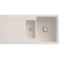 Villeroy & Boch Keramikspüle 33371FKR, Siluet 60 R flat Flächenbündige Spüle - inkl.