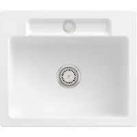 Villeroy & Boch Keramikspüle 334601R1, Siluet 60 S Einbauspüle - inkl.