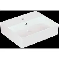 Villeroy & Boch Memento 2.0 Wandwaschbecken, 1 Hahnloch, mit Überlauf, geschliffen, 500x420mm, 4A225GRW