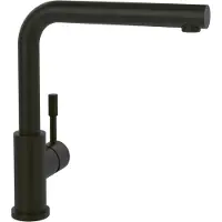 Villeroy & Boch Armatur Wasserhahn Steel Shower Window 96990106 Edelstahl massiv Matt Black Hochdruck Ausziehbare Brause - inkl.
