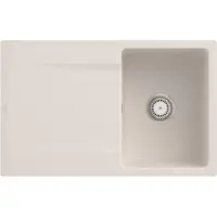 Villeroy & Boch Keramikspüle 33341FKR, Siluet 45 flat Flächenbündige Spüle - inkl.