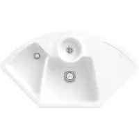 Villeroy & Boch 670801R1 Eckspüle Solo Eck 1075x600mm Ablgarn.