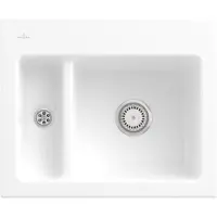 Villeroy & Boch Keramikspüle 678001R1, Subway 60 XM Einbauspüle - inkl.