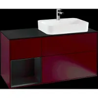 Villeroy & Boch V&B Waschtischunterschrank FINION 1200x603x501 Abdpl bl Reg bl ma/Peony