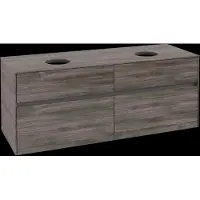 Villeroy & Boch V&B Waschtischunterschrank Collaro 140x54,8x50cm, f 2 WT, stone oak