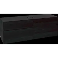Villeroy & Boch Collaro Waschbeckenunterschrank, 4 Auszüge, wandhängend, Waschbecken mittig, 1600x548x500mm, C04900AB, Farbe: Front/Korpus: Black Oak, Griff: Volcano Black