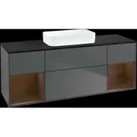 Villeroy & Boch V&B Waschtischunterschrank FINION 1600x603x501mm m Apl. Gl bl ma Regalelem