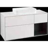 Villeroy & Boch V&B Waschtischunterschrank FINION 1200x603x501mm m Apl. Gl wh ma Regalelem