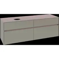 Villeroy & Boch V&B Waschtischunterschrank Collaro 160x54,8x50cm, Waschtisch links, taupe
