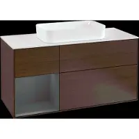 Villeroy & Boch V&B Waschtischunterschrank Finion 120cm, Pl w m, Rg li Anthrac. m, wal ven