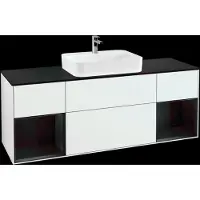 Villeroy & Boch V&B Waschtischunterschrank FINION 1600x603x501 Abdpl bl Reg bl ma/gls wh