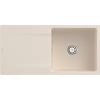 Villeroy & Boch Keramikspüle 33361FFU, Siluet 60 flat Flächenbündige Spüle - inkl.