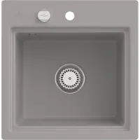 Villeroy & Boch Keramikspüle 33552FKD, Subway Style 50 S Flat Flächenbündige Spüle - inkl.