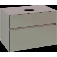 Villeroy & Boch V&B Waschtischunterschrank Collaro 80x54,8x50cm, Waschtisch mittig, taupe