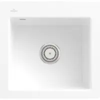Villeroy & Boch Keramikspüle 33151FR1, Subway 50 S flat Flächenbündige Spüle - inkl.