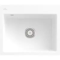 Villeroy & Boch Keramikspüle 33091FKG, Subway 60 S flat Flächenbündige Spüle - inkl.