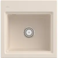 Villeroy & Boch Villeroy&Boch Spülbecken, Küchenspüle Subway Style 50 S Ivory 500x510mm, Unterschrankbeite 50cm