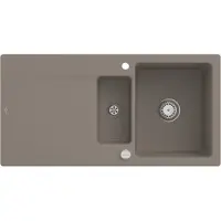 Villeroy & Boch Keramikspüle 333702TR, Siluet 60 R Einbauspüle - inkl.