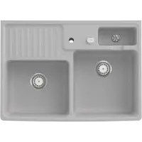 Villeroy & Boch Keramikspüle 632392SM, Spülstein Doppelbecken Spülsteine - inkl.