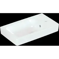 Villeroy & Boch VB Handwaschbecken Architectura 480x275 mm re-eckig BP li 1HL. m. ÜL. Weiß Alpin