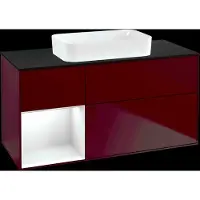 Villeroy & Boch V&B Waschtischunterschrank FINION 1200x603x501mm m Apl. Gl bl ma Regalelem
