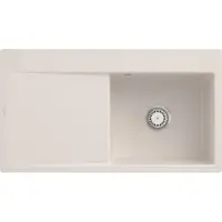 Villeroy & Boch Keramikspüle 33511FKR, Subway Style 50 Flat Flächenbündige Spüle - inkl.