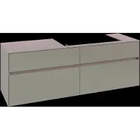 Villeroy & Boch V&B Waschtischunterschrank Collaro 160x54,8x50cm, WT r, LED-Beltg. 12W, Tau