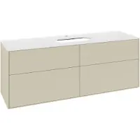 Villeroy & Boch V&B Waschtischunterschrank Finion 160x60,3cm, Abd.-Pl. wh. m, si Gr m Lac