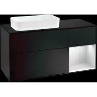 Villeroy & Boch V&B Waschtischunterschrank FINION 1200x603x501 Abdpl bl Reg wh ma/bl ma
