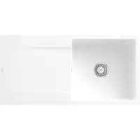 Villeroy & Boch Keramikspüle 33361FKG, Siluet 60 flat Flächenbündige Spüle - inkl.