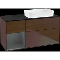 Villeroy & Boch V&B Waschtischunterschrank FINION 1200x603x501mm m Apl. Gl bl ma Regalelem