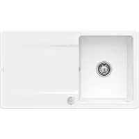 Villeroy & Boch Keramikspüle 33352FKG, Siluet 50 flat Flächenbündige Spüle - inkl.
