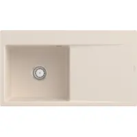 Villeroy & Boch Keramikspüle 33521FFU, Subway Style 50 Flat Flächenbündige Spüle - inkl.
