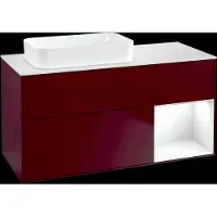 Villeroy & Boch V&B Waschtischunterschrank FINION 1200x603x501mm m Apl. Gl wh ma Regalelem