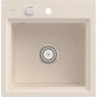 Villeroy & Boch Keramikspüle 335A2FFU, Subway Style 50 S Flat Flächenbündige Spüle - inkl.