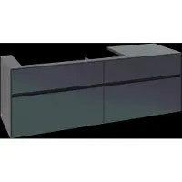 Villeroy & Boch V&B Waschtischunterschrank Collaro 160x54,8x50cm, WT l, m LED, Mar bl.