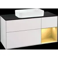 Villeroy & Boch V&B Waschtischunterschrank FINION 1200x603x501mm m Apl. Gl bl ma Regalelem