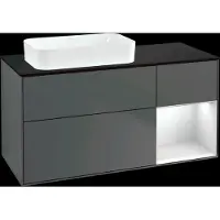 Villeroy & Boch V&B Waschtischunterschrank FINION 1200x603x501mm m Apl. Gl bl ma Regalelem