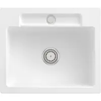 Villeroy & Boch Keramikspüle 334601RW, Siluet 60 S Einbauspüle - inkl.