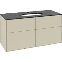Villeroy & Boch V&B Waschtischunterschrank Finion 120x60,3cm, Abd.-Pl. bla m, si Gr m Lac