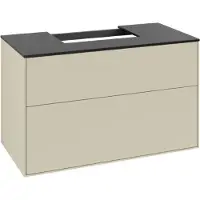 Villeroy & Boch V&B Waschtischunterschrank Finion 100x60,3x50,1cm, Pl bla m, si Gr m Lac