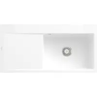 Villeroy & Boch Keramikspüle 33611FKG, Subway Style 60 Flat Flächenbündige Spüle - inkl.