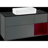 Villeroy & Boch V&B Waschtischunterschrank FINION 1200x603x501 Abdpl bl Reg Peony/anth ma