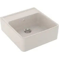 Villeroy & Boch Spülstein Einzelbecken in Crema CeramicPlus