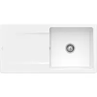 Villeroy & Boch Keramikspüle 33362FKG, Siluet 60 flat Flächenbündige Spüle - inkl.