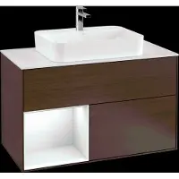 Villeroy & Boch V&B Waschtischunterschrank FINION 1000x603x501 Abdpl wh Reg gls wh/Wln Ve