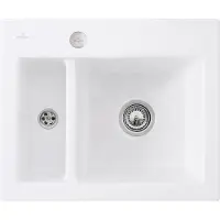 Villeroy & Boch Keramikspüle 67802FRW, Subway 60 XM flat Flächenbündige Spüle - inkl.