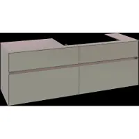 Villeroy & Boch V&B Waschtischunterschrank Collaro 160x54,8x50cm, Waschtisch rechts, taupe