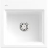 Villeroy & Boch Villeroy&Boch Spülbecken, Küchenspüle Subway Style 50 S Weiß Alpin 500x510mm, Unterschrankbeite 50cm